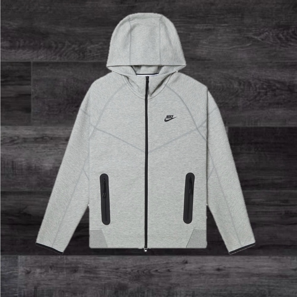 Nike Men's Gray Hooded Jacket
